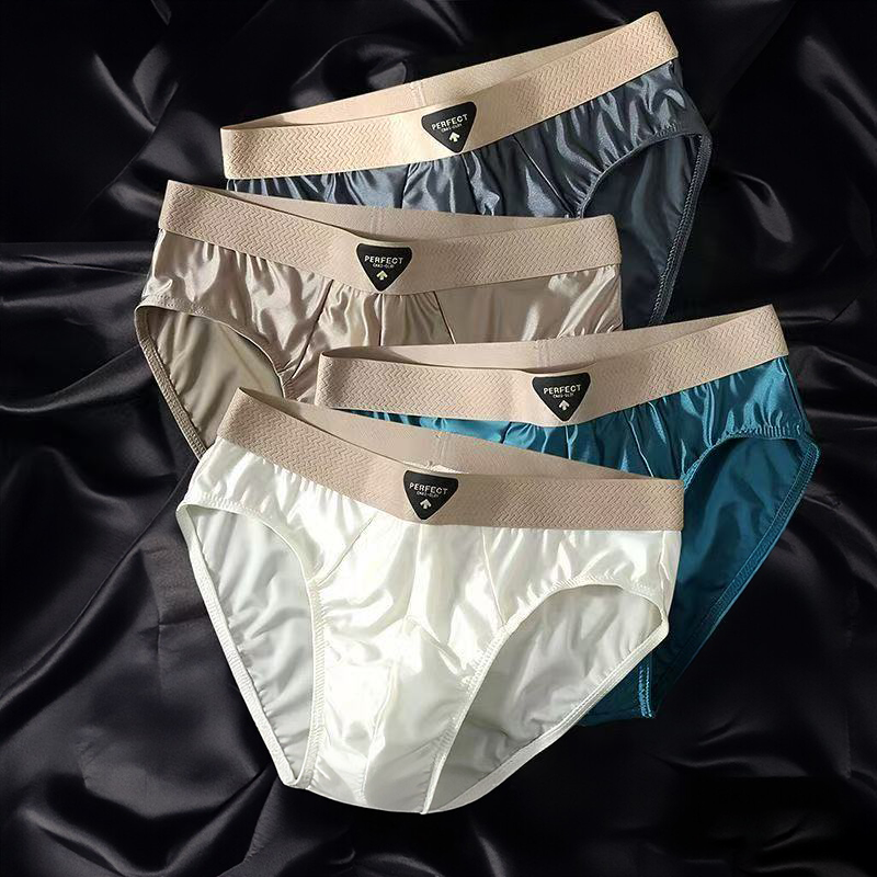 Multi Pack Underwear - Men's Ice Silk Boxer Briefs 4-Pack