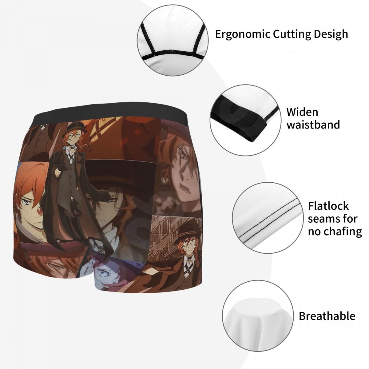 Bungou Stray Dogs Nakajima Ats - Boxer Shorts Modal ulasan dan harga