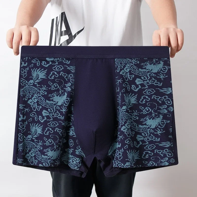 Pure Cotton Boxers Men Plus Si - Boxer Shorts Modal ulasan dan harga