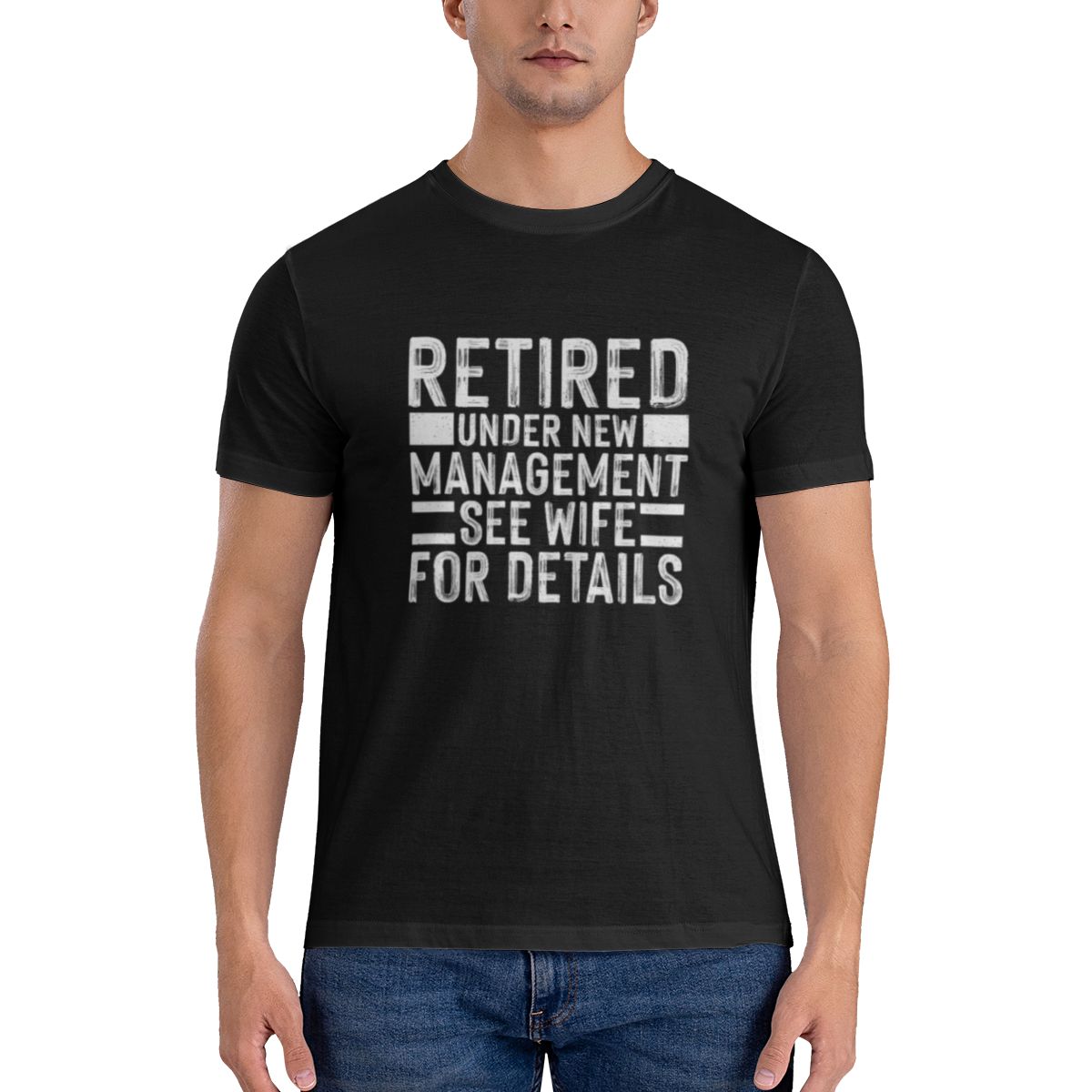 Men's Retired Under New Manage - Undershirt Crew Neck ulasan dan harga
