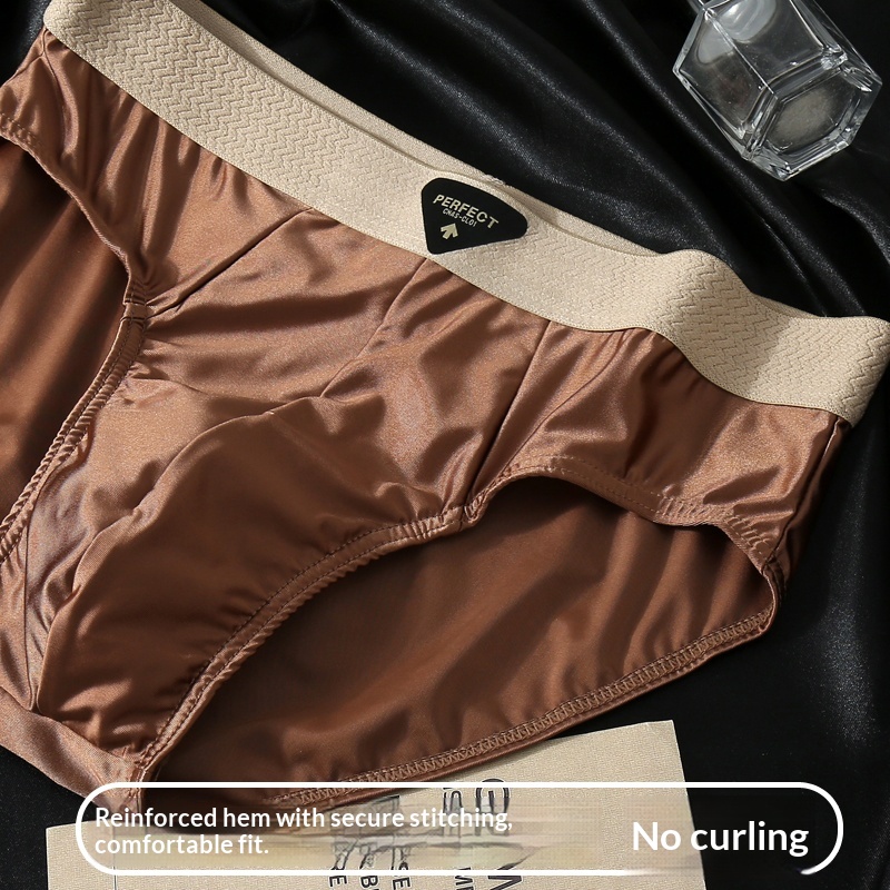 Men's Ice Silk Boxer Briefs 4- - Multi Pack Underwear ulasan dan harga