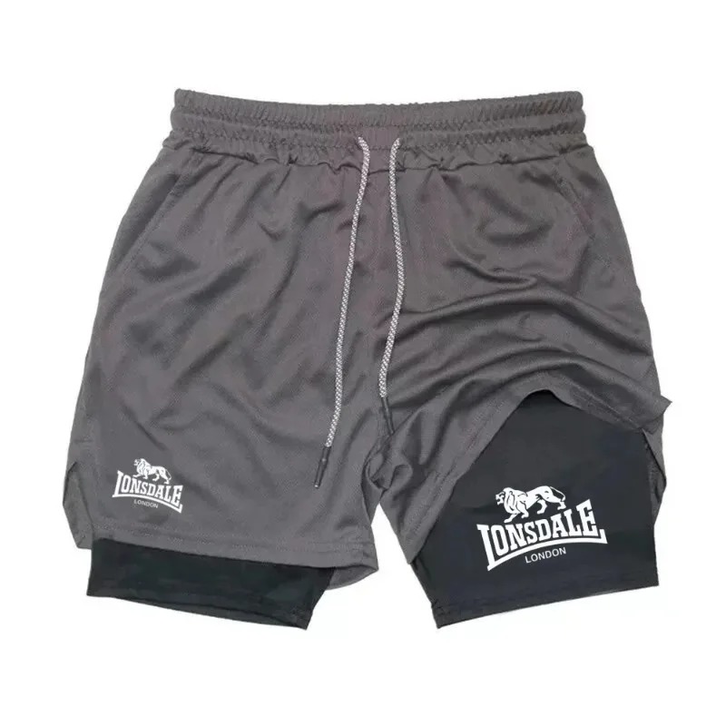Summer Harajuku 2-in-1 Running - Compression Shorts Athletes ulasan dan harga