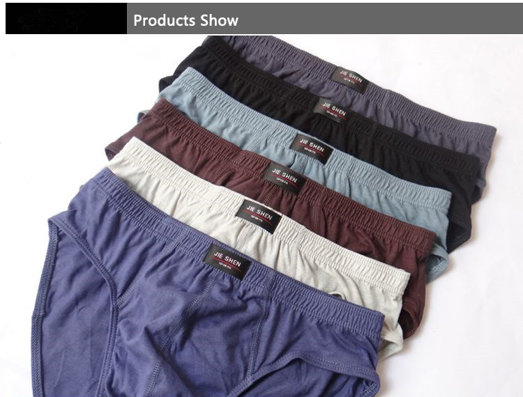 100% Cotton Briefs Mens Comfor - Multi Pack Underwear ulasan dan harga