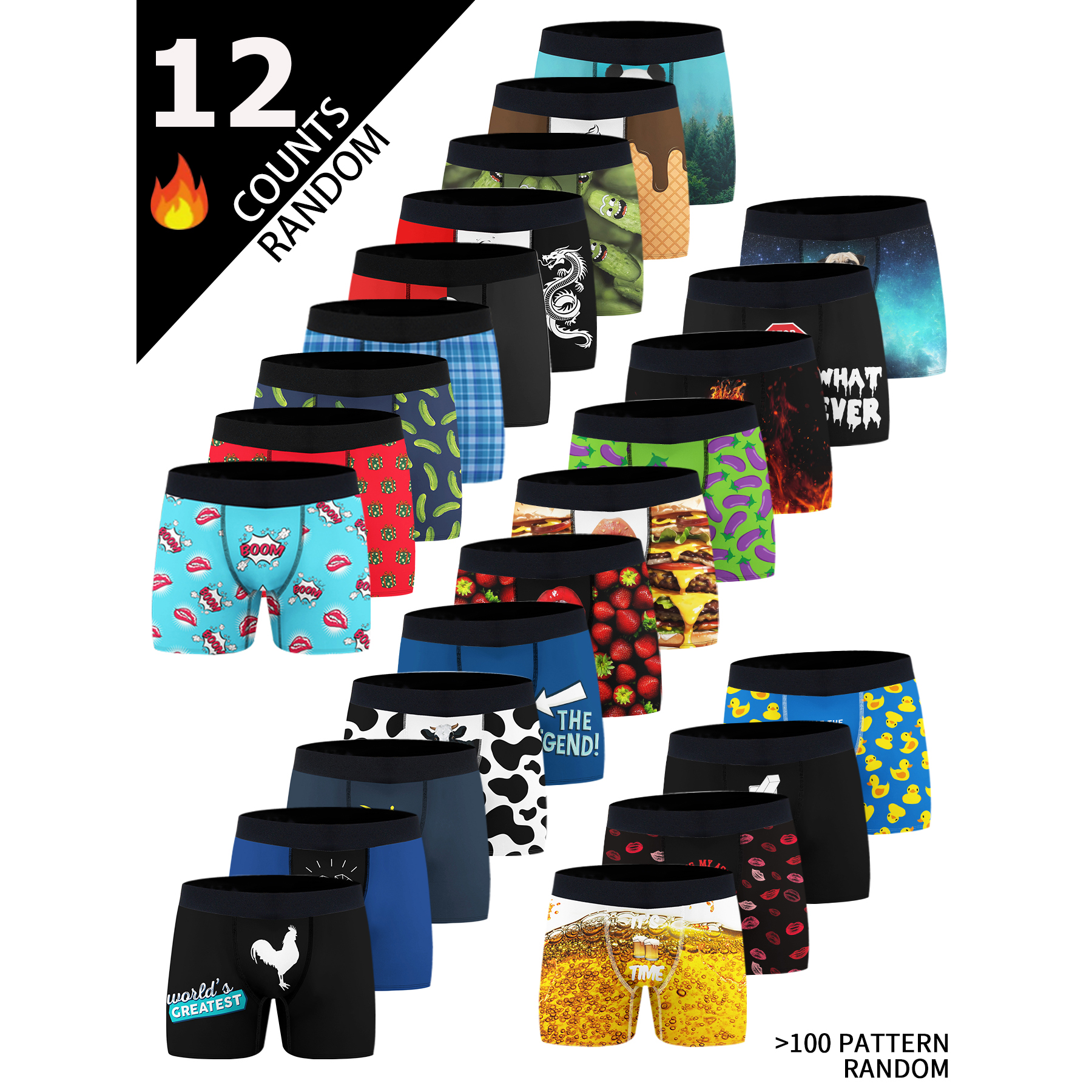 12 Pack Surprise Boxes Of Men' - Multi Pack Underwear ulasan dan harga