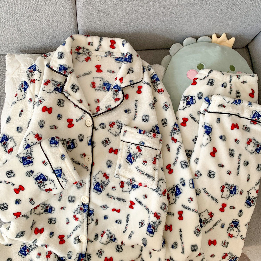 Sanrio Hello Kitty Flannel Wom - Thermal Long John ulasan dan harga
