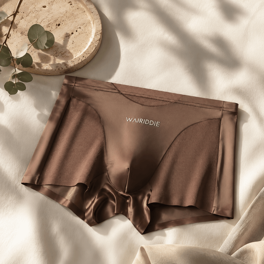 Simple Mesh Ice Silk Underwear - Mesh Sport Boxer ulasan dan harga