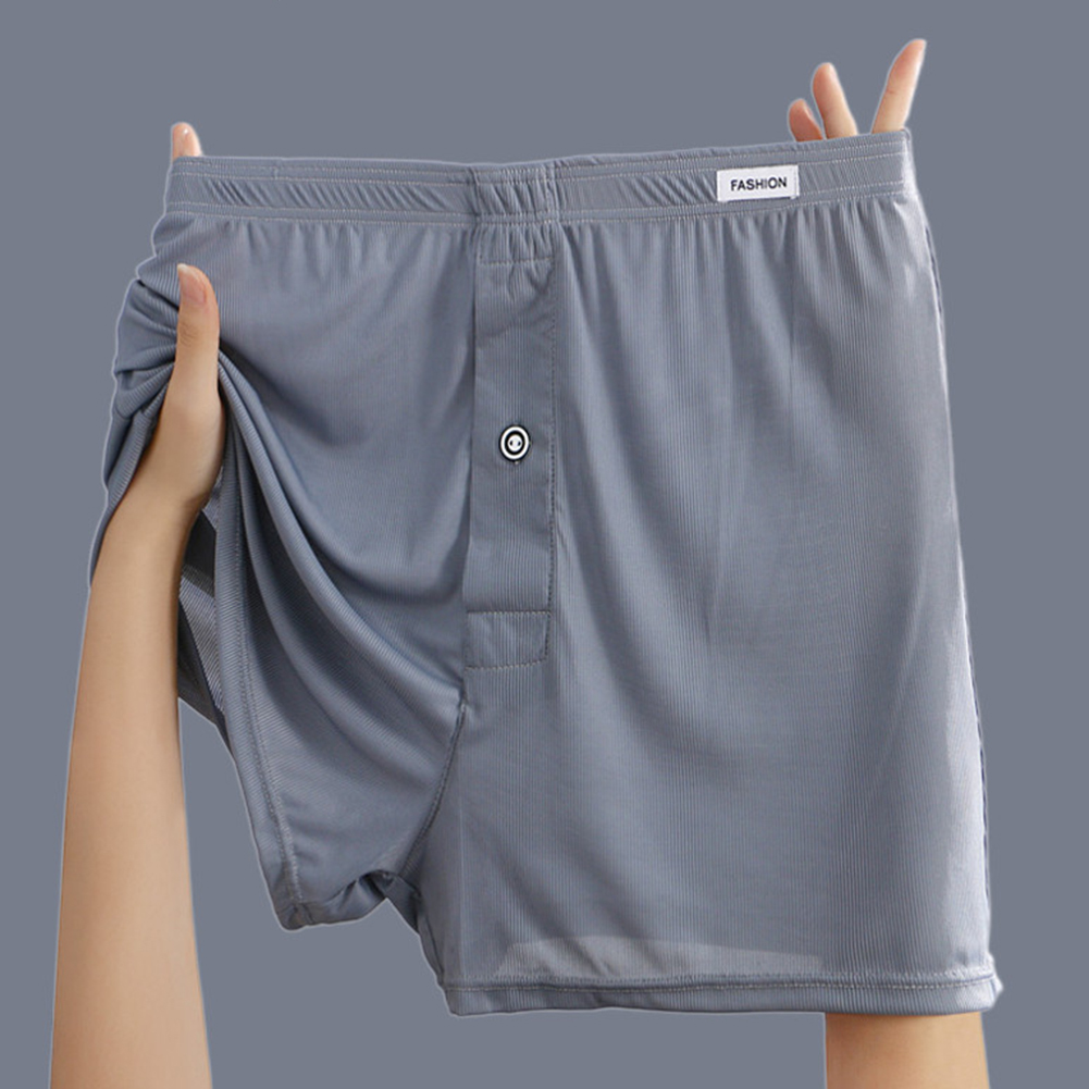 Sexy Men Daily Ice Silk Loose  - Boxer Shorts Modal ulasan dan harga